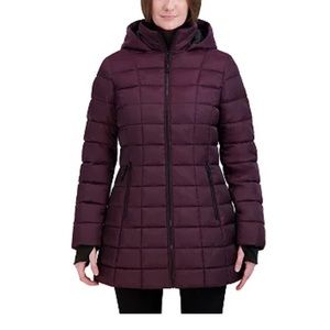 Puffer coat maroon ordeaux burgundy purple
